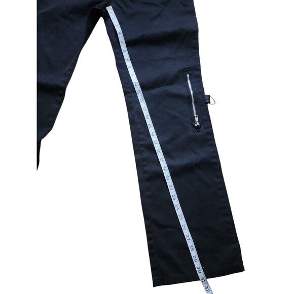 Serious Vintage Y2K 90s Pants Juniors 13 Black Glitter Hot Topic Rave Punk Goth - Picture 8 of 9